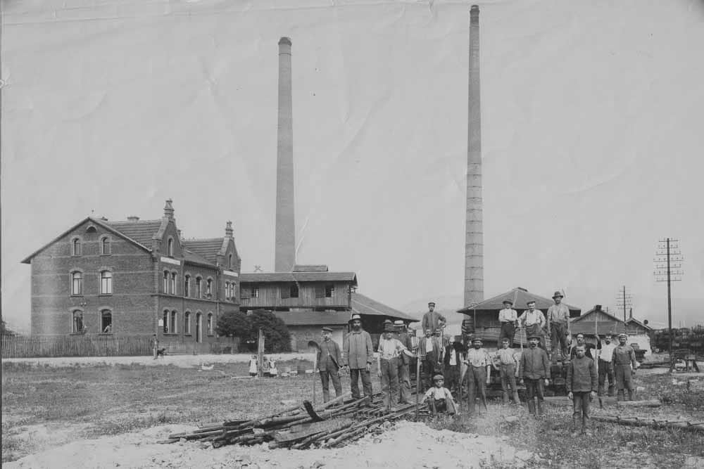 Kalkwerke - Aschaffenburg - Baustoffhandel - Geschichte - 1896-1900